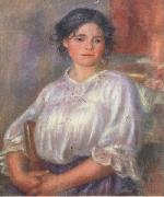 Pierre Renoir Seated Young Girl(Helene Bellon) Spain oil painting artist
